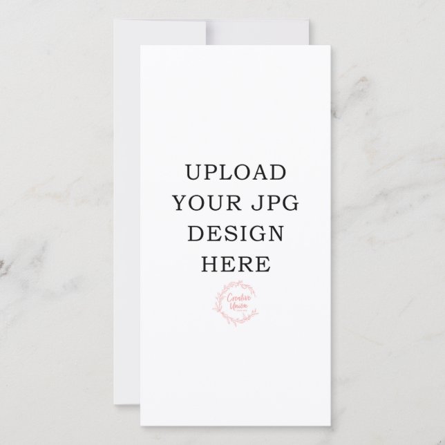 Tryckta Bröllopsprogram på 4 tum x 8 tum (Framsida)