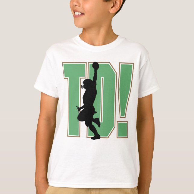 Tryckta fotboll, barn T-shirt (Framsida)