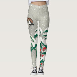TRYCKTA JAPANESE WOODBLOCK-TRYCK LEGGINGS