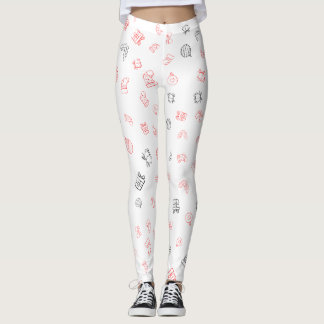 Tryckta jullegginningar leggings