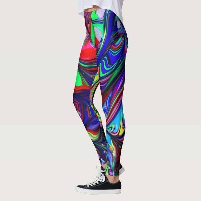 Tryckta Leggings (Vänster)