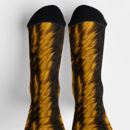 Tryckta Tiger Päls Socks