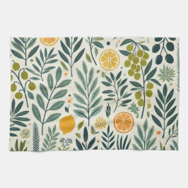 Trycktorn för Olive & Citrus Print Tea Towel Kökshandduk
