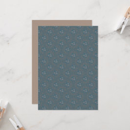 Trycktråd Rococo Mandala Art Deco Fläkt Inbjudningar