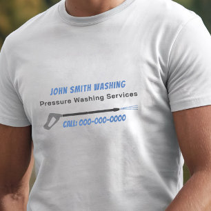 TryckTvättande och strömförbrukning Tvättar Städni T Shirt