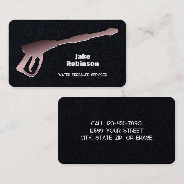 Trycktvättmaskin Premium Visitkort (Fram/baksida)