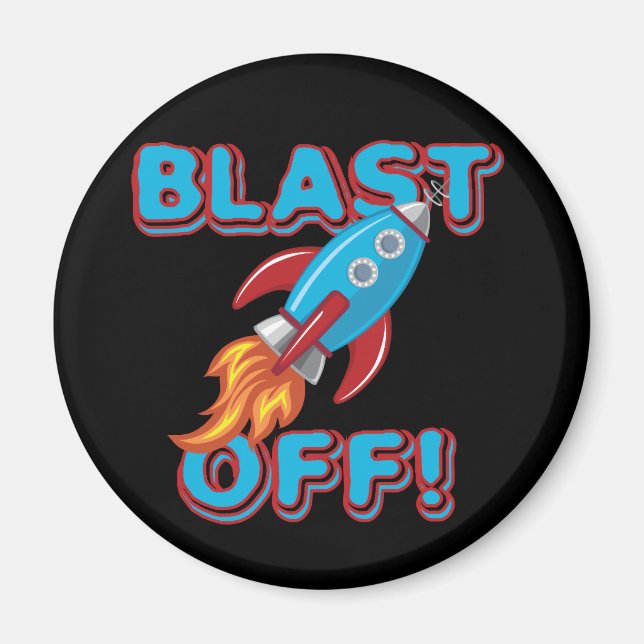 Tryckvåg av raketfrakten magnet (Framsidan)