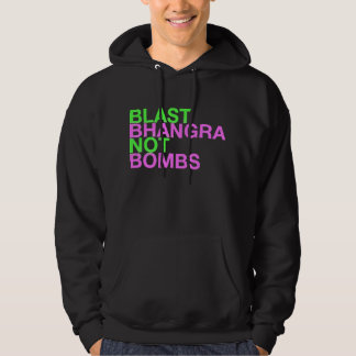Tryckvåg Bhangra inte bombarderar Sweatshirt Med Luva