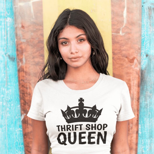 TRYFT SHOP QUEEN, Funny Dam T-shirts (Skapare uppladdad)