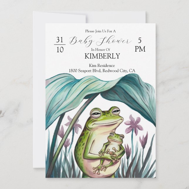 Trygg i Mamma armar Inbjudningar (Framsida)