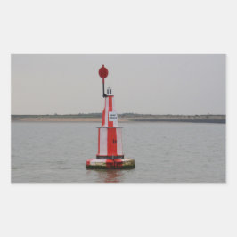 Trygg kanalboj River Crouch Rektangulärt Klistermärke