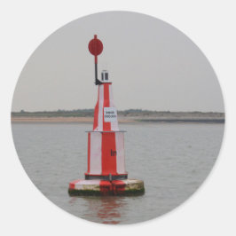 Trygg kanalboj River Crouch Runt Klistermärke