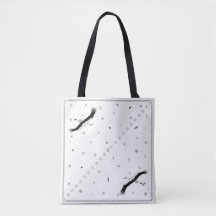 Trypilliska heliga symboler Svart Vitt Tote Bag