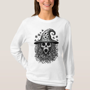 Trypophobia Witches Skull Creepy Halloween Design  T Shirt