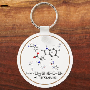 Tryptophan Molecule Nyckelring