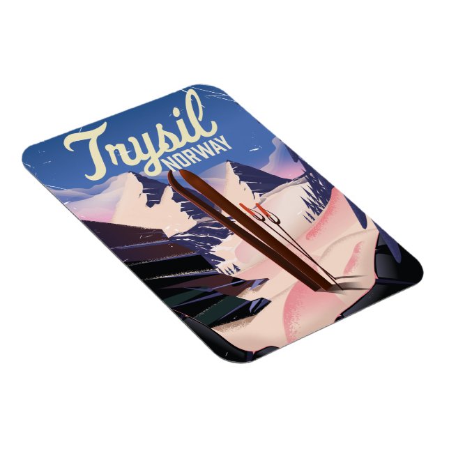 Trysil Norge ski Magnet (Högersidan)