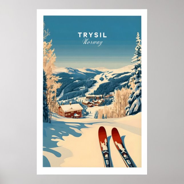 Trysil Ski Tryck Norge Vintersporter 1 (Framsidan)