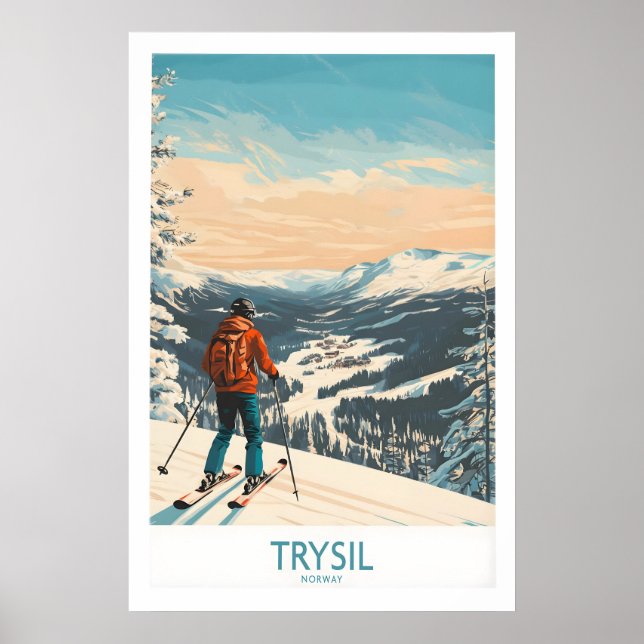 Trysil Ski Väggkonst Skidposter 1 (Framsidan)