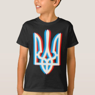Tryzub skjorta Ukraina ukrainsk treudd militär T Shirt