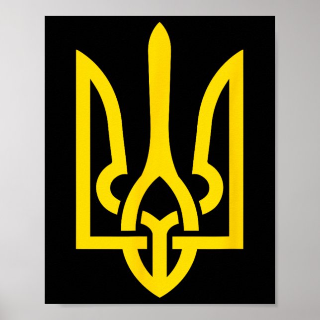 Tryzub Symbol Of Ukraine  Poster (Framsidan)