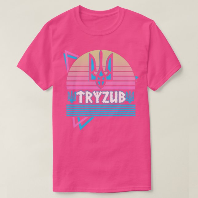 Tryzub ukrainsk Trident Jackar om Arm från Ukraina T Shirt (Design framsida)