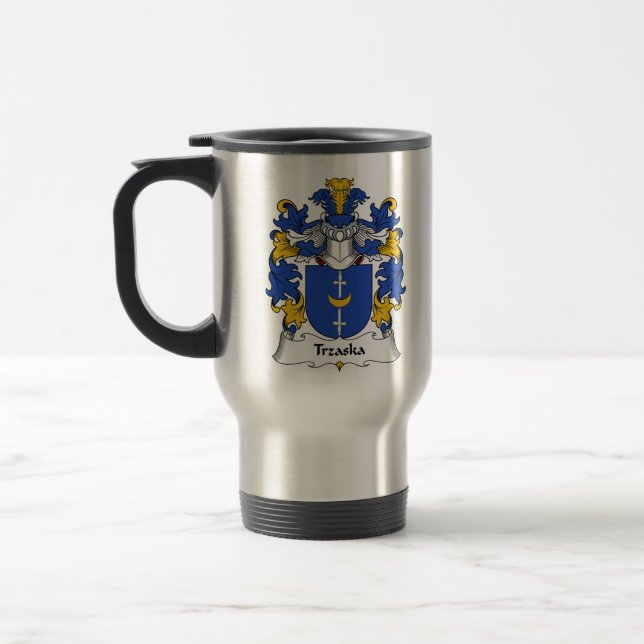 Trzaska familjvapensköld resemugg (Vänster)