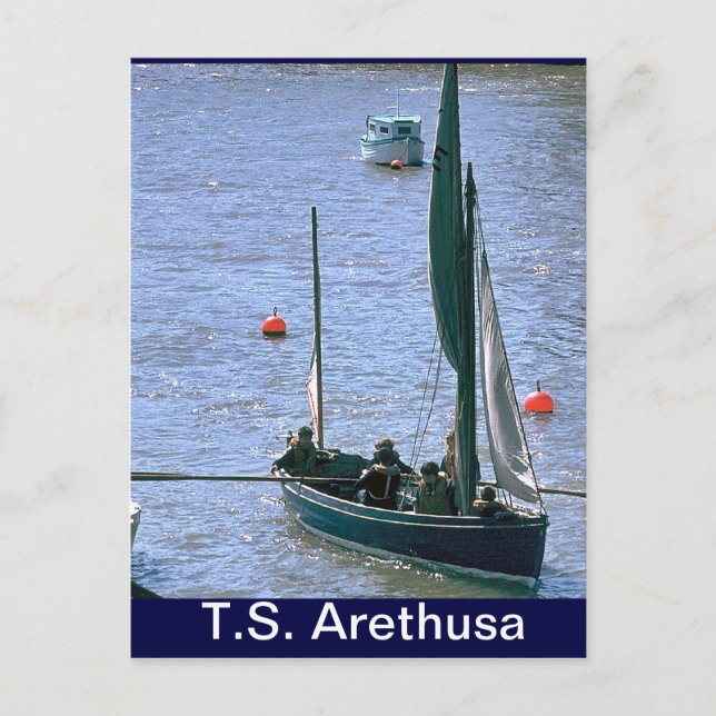 TS Arethus a, SAiling the whaler Vykort (Framsida)