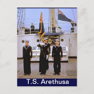 TS Arethus,Färg Party Vykort