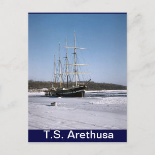 TS Arethus, i Medway-isen Vykort