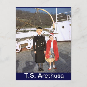 TS Arethus,Jul party Vykort
