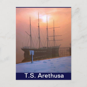 TS Arethus, Sunset och snö Vykort