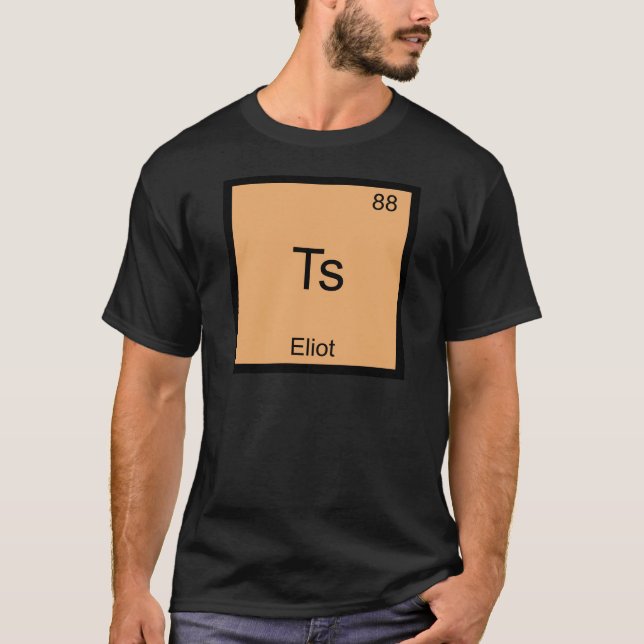 Ts - Eliot Rolig T-Shirt Med Kemiskt Elementsymbol (Framsida)