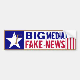 T's for Trump Big Media Fake News Bildekal