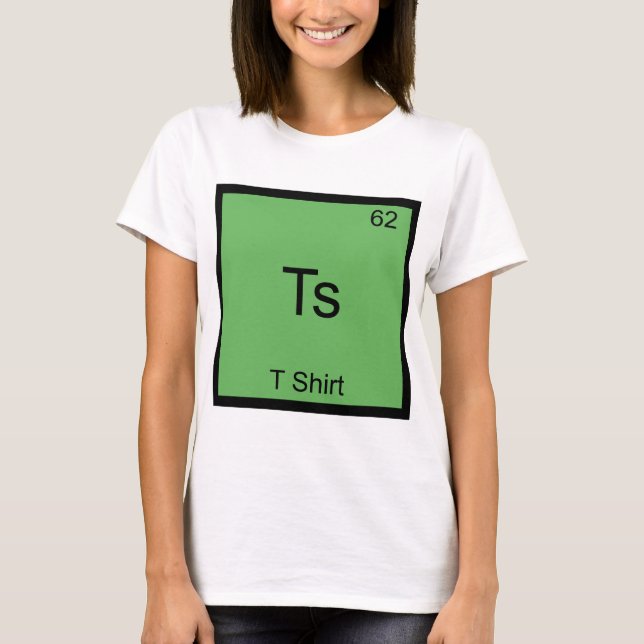 Ts - Rolig T-Shirt Kemielement Symbol T-Shirt (Framsida)