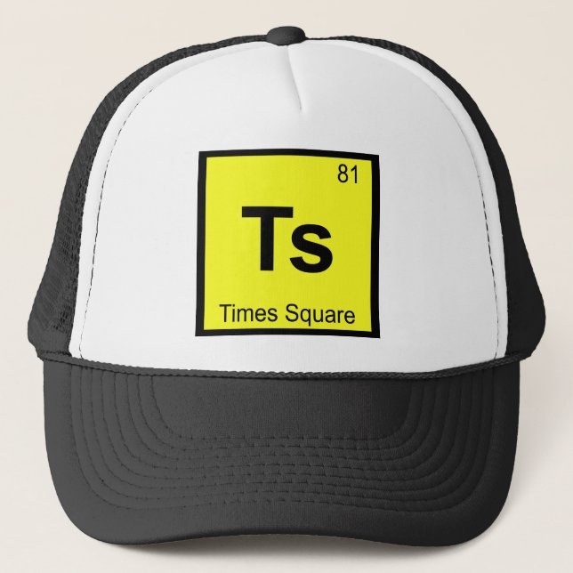 Ts - Times Square New York City Kemisymbol Keps (Framsida)