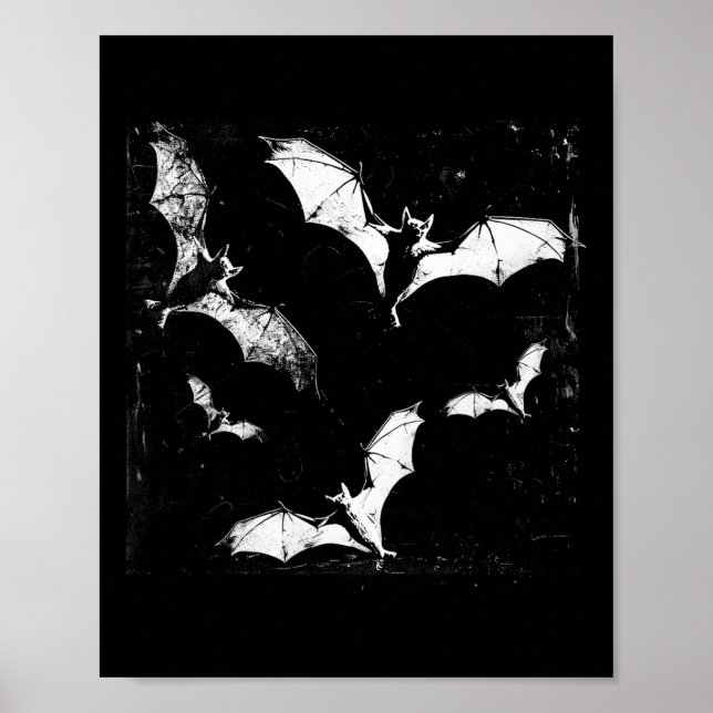 Ts Vampire Horror Spooky Art Halloween Goth Alt Ae Poster (Framsidan)
