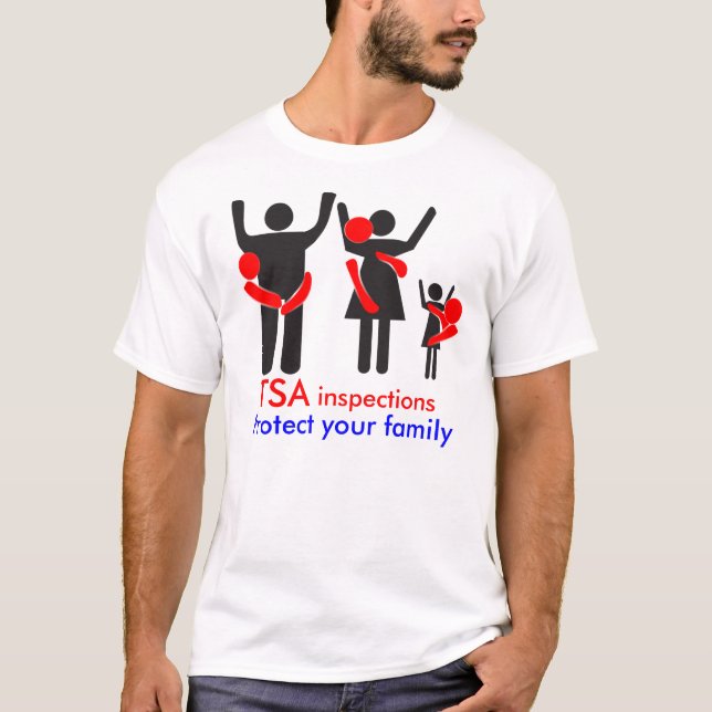 TSA-kontroller - skydda din familj Tröja (Framsida)