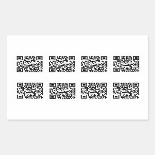 TSA QR kodifierar ofog Rektangulärt Klistermärke