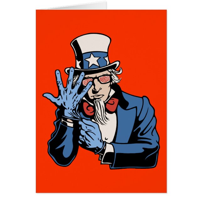 TSA-, Uncle Sam Hälsningskort (Framsidan)