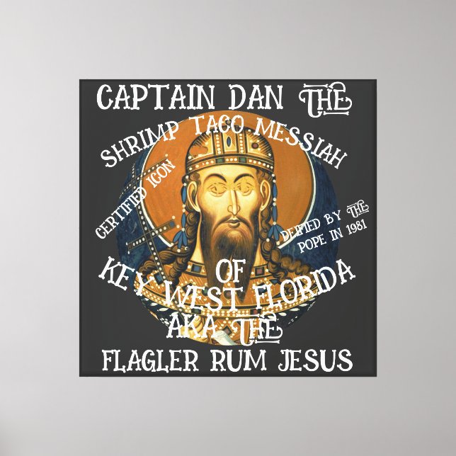Tsar Capt Dan Räka Taco Enchilada Jesus Alaska Canvastryck (Framsida)