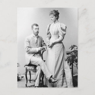 Tsar från Ryssland och Tsarina Alexandra 1894 Vykort