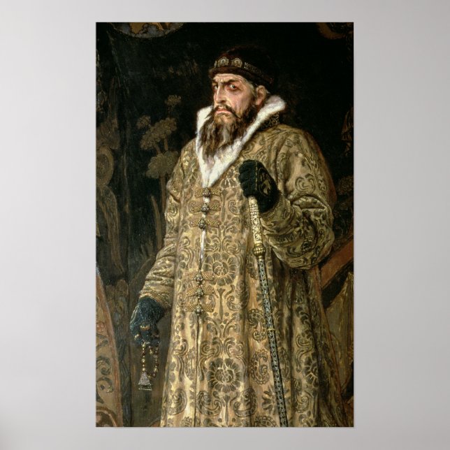 Tsar Ivan IV Vasilyevich "the Terrible" 1897 Poster (Framsidan)