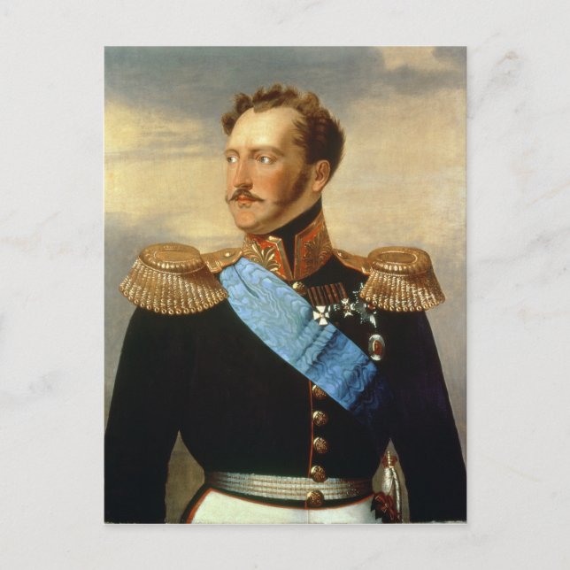Tsar Nicholas I Vykort (Framsida)