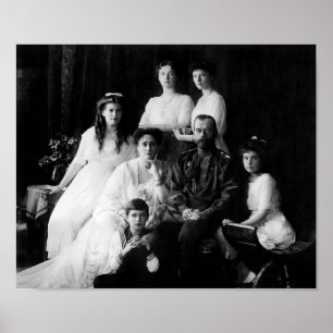 Tsar Nicholas II och hans familj - 1913 Poster