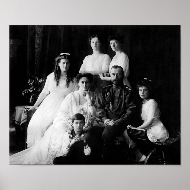 Tsar Nicholas II och hans familj 1913 Poster (Framsidan)