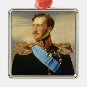 Tsar Nicholas mig Julgransprydnad Metall