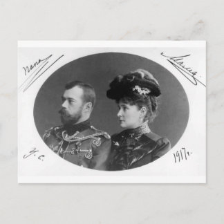 Tsar Nicolas & Alexandra från Ryssland Romanov #12 Vykort