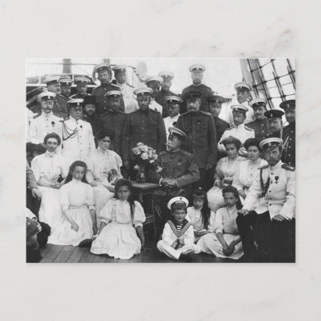 Tsar Nicolas från Ryssland, royalet Romanov Vykort (Framsida)