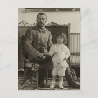 Tsar Nicolas, Tsarevitch Alexis av Ryssland vykort