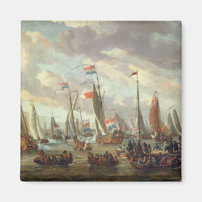 Tsar Peter I besökte England i januari 1698 Magnet (Framsidan)